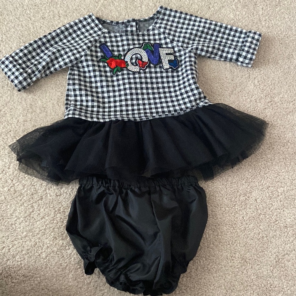 Pippa & Julie baby girl outfit 3-6 months
